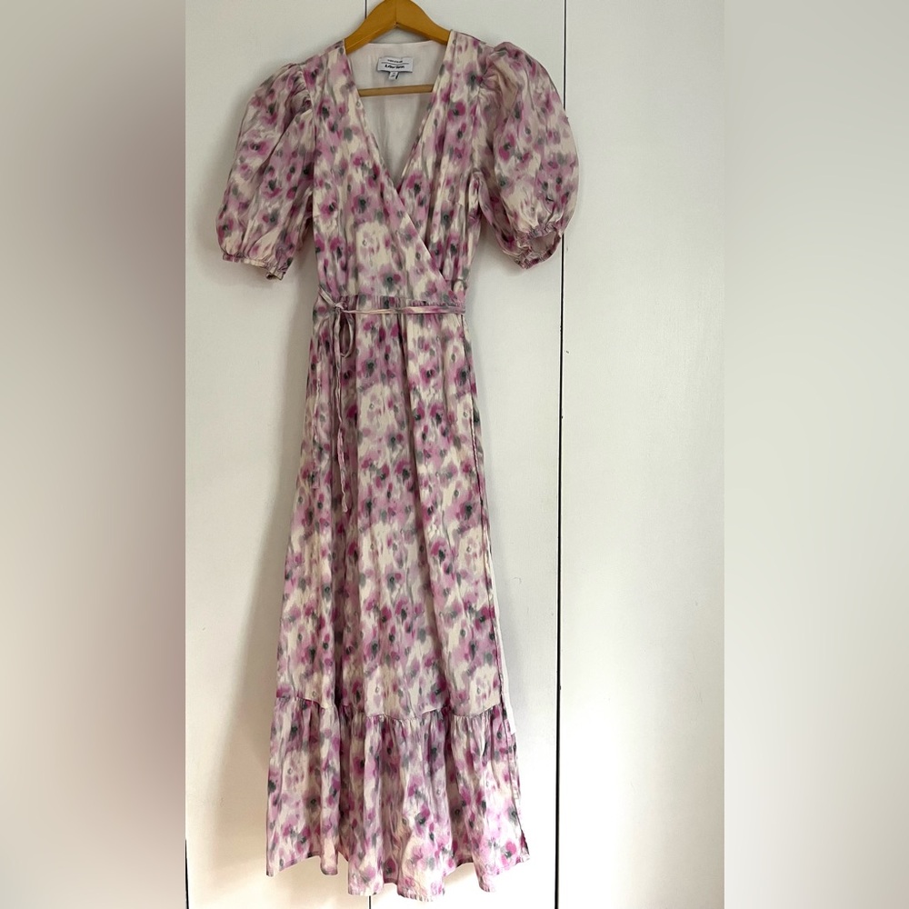 & Other Stories Pink Floral Maxi Dress